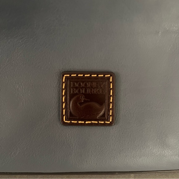 [NEW] DOONEY AND BOURKE Small Leather “Heidi” Satchel Top Handle Bag in Blue - Picture 3 of 11